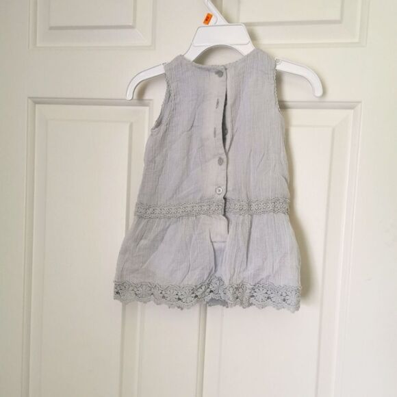 3/$20 Oshkosh B'gosh girls peplum tanktop size 9 m - Picture 5 of 5